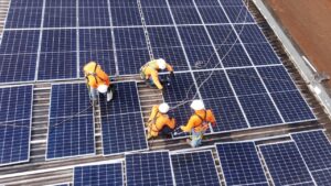 542 painéis, DAH 450W Monocristalinos bifacial.